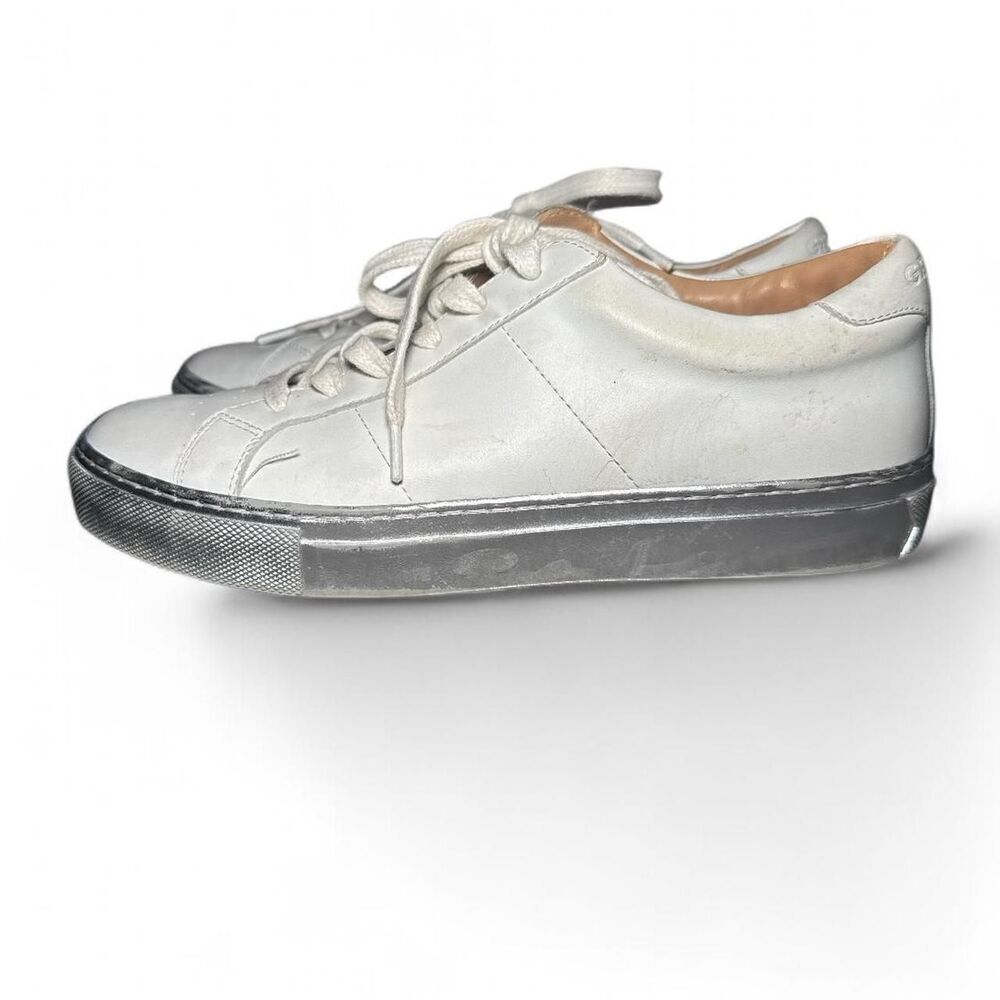GREATS Royale Leather Sneakers White Made in Italy Women’s 8 Lace Up Casual